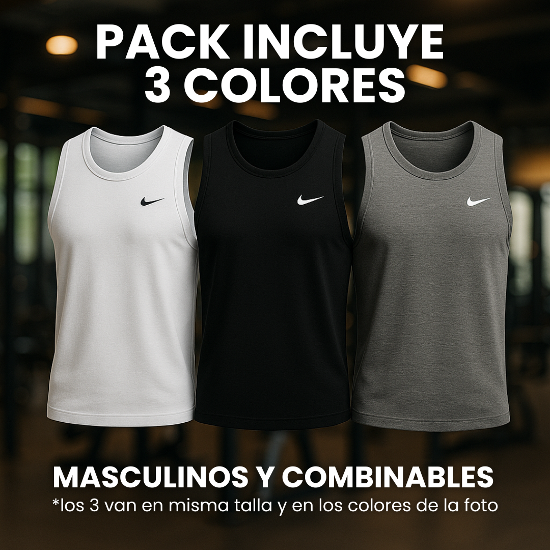 PACK x3 MUSCULOSA NIKE💪